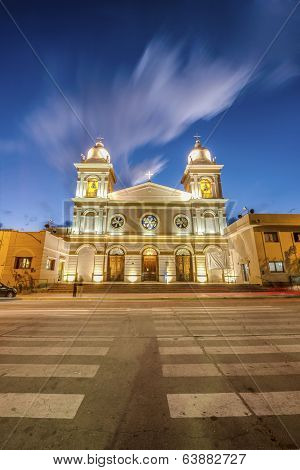 Church In Cafayate In Salta Argentina.