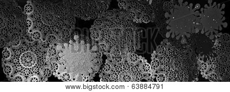 Large snowflake designs