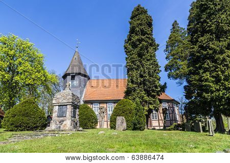 Famous Old Church In Osterheide