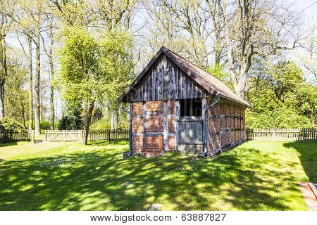 Half Timbered House Under Clear Blue Sky