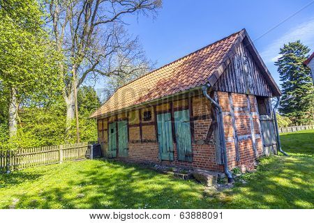 Half Timbered House Under Clear Blue Sky