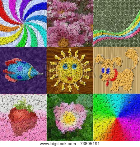 Set Of Sewing Buttons Image Generated Backgrounds