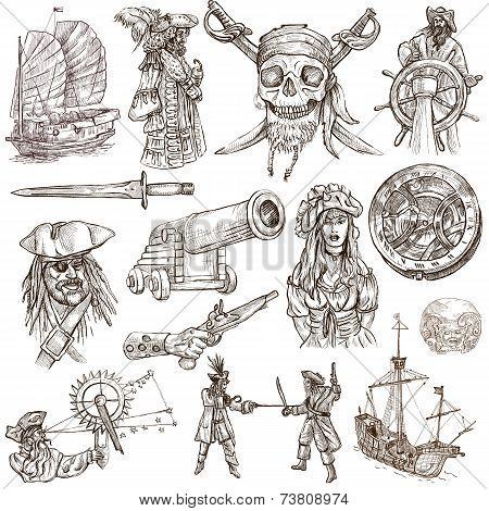 Pirates Hand Drawn Collection