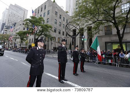 Italian police in uniform