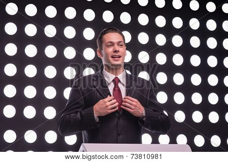 Attractive star TV presenter