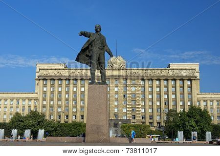 Monument To Lenin On Moscow Square, St Petersburg
