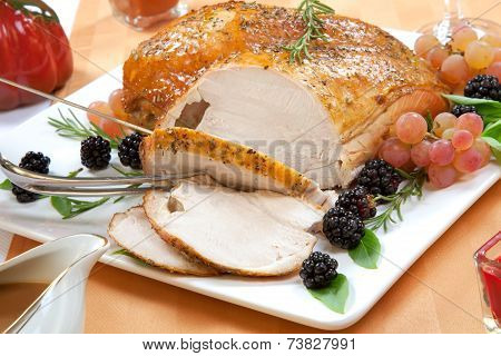 Roasted Turkey Breast - Rosemary-basil Rub