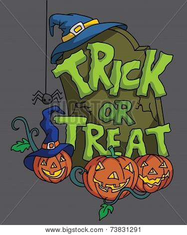 Pumpkin Haloween trick or treat