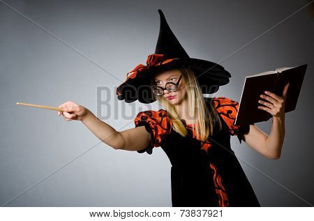 Witch doing her dirty tricks