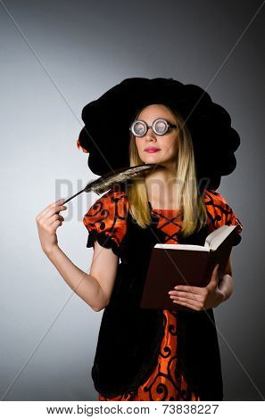 Witch doing her dirty tricks