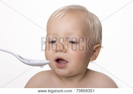 Eating boy
