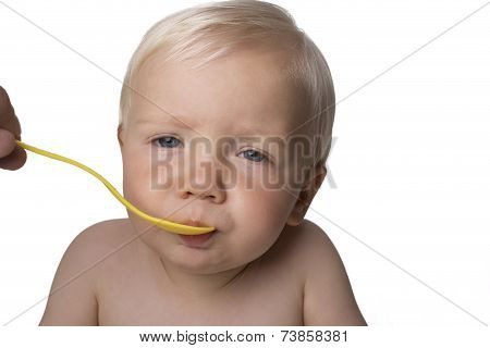Eating boy