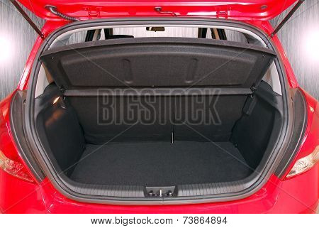 empty car trunk