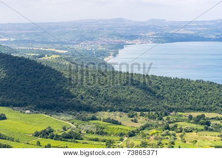Bolsena Lake From Montefiascone
