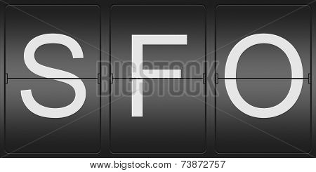 Three Letter Code Of San Francisco Airport