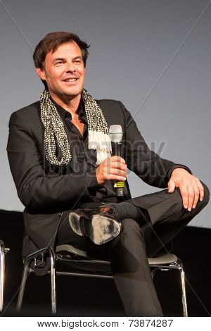 MOSCOW - OCTOBER, 4:  Francois Ozon. Premiere of the movie New Girlfriend, October, 4, 2014 at Gogol Center in Moscow, Russia