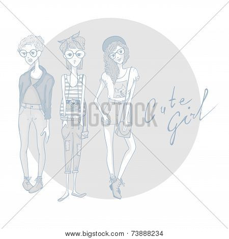 Young Fashion Girls