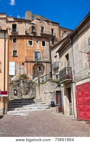 Alleyway. Brienza. Basilicata. Italy.