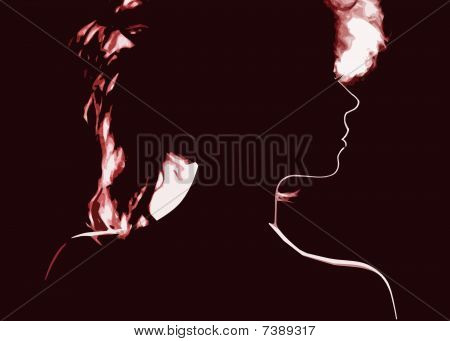 สาวในมืด
