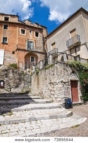 Alleyway. Brienza. Basilicata. Italy.