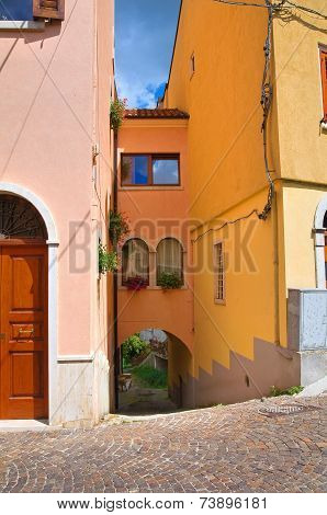 Alleyway. Brienza. Basilicata. Italy.
