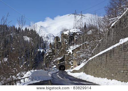 Ticino (switzerland) - Via S. Gottardo With Snow