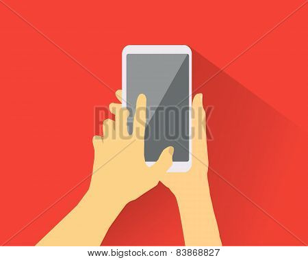 Hand touching