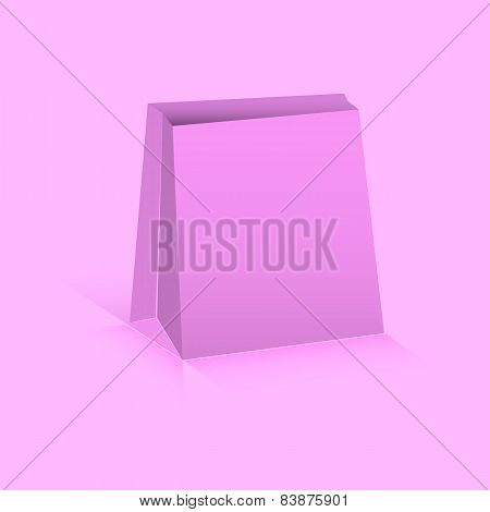 Pink paper bag
