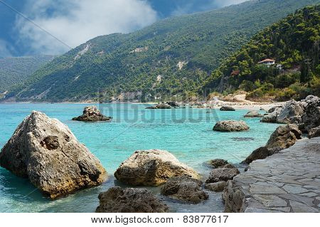 Beach in Agios Nikitas
