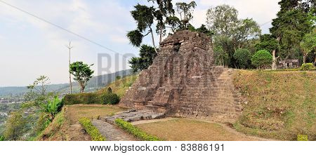 Candi Sukuh Hindu temple near Solokarta, Java, Indonesia