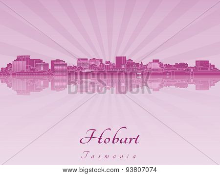 Hobart Skyline In Purple Radiant Orchid