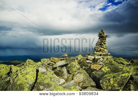 Carpathian mountain landscape