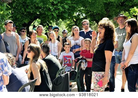 Treasure Hunt Organized In A French Campsite