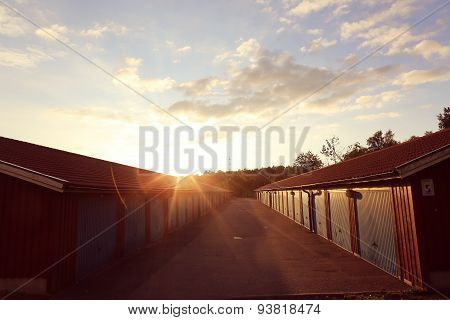 Garage In Rows