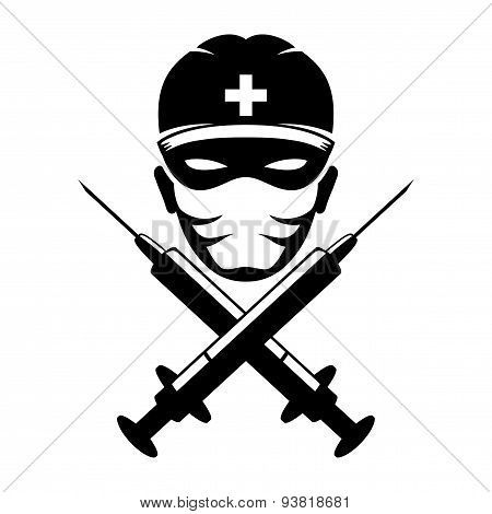 Vector sign. Medic.