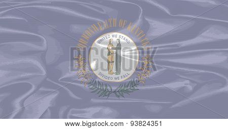 Kentucky Silk Flag