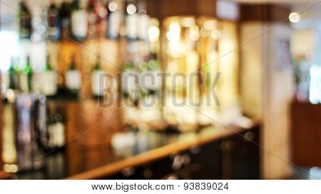 Liquor Bar Blurred Abstrack Background
