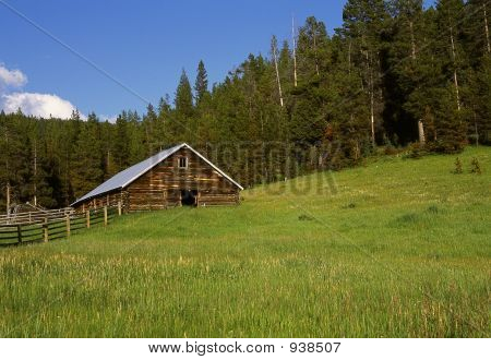 Mountain Log Barn