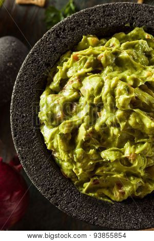 Homemade Fresh Guacamole And Chips