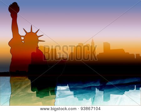 New york skyline silhouette