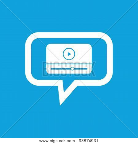Mediaplayer message icon