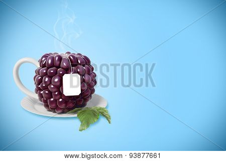 Blackberry tea cup
