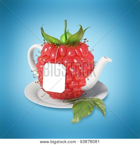 Raspberry tea cup