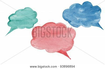 Cloud Colorful Watercolor Conversations For Different Occasions