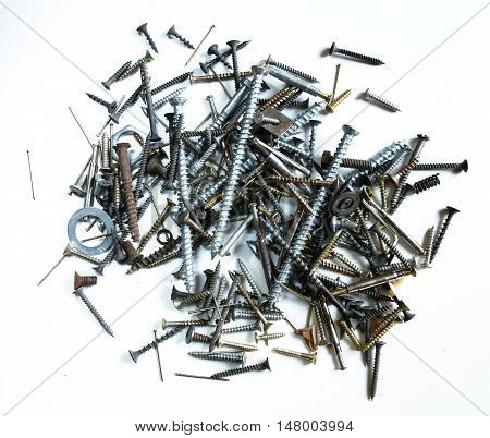 Decorative frame or background different objects screw-type photos for micro-stock