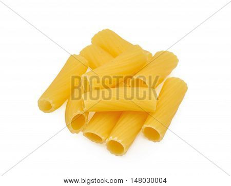 Heap of pasta isolated on the white background