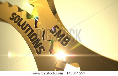 SMB Solutions on the Mechanism of Golden Gears. 3D.