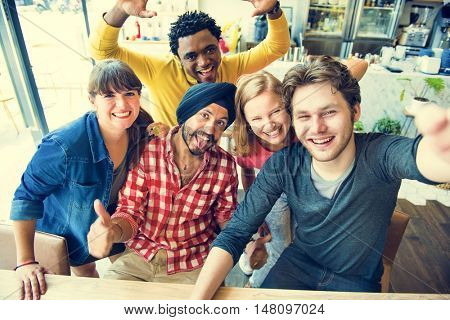 Groupie Together Teamwork Connection College Concept
