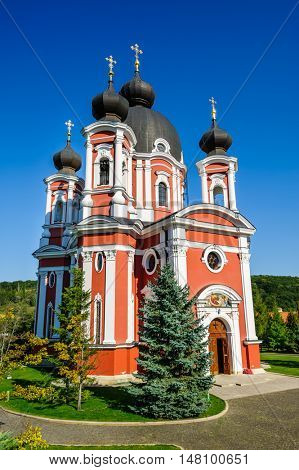 Main church in Curchi Orthodox Christian Monastery, Moldova