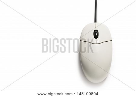 Computer Mouse On White Background